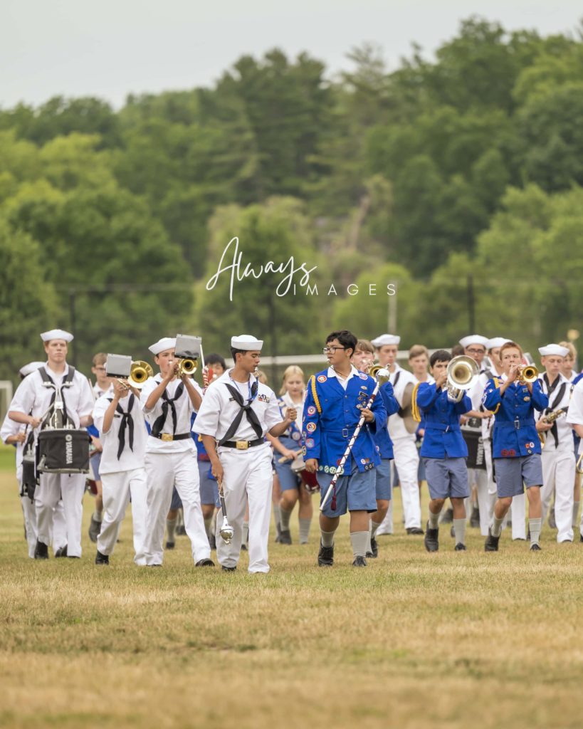 Culver Summer Camp Sumer Naval Band and Woodcraft Drum Majors
